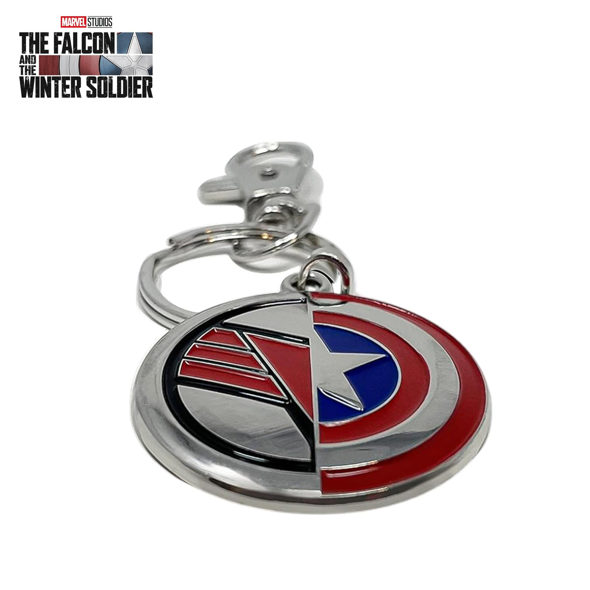 Marvel Captain America/ Falcon Shield Enamel Keychain