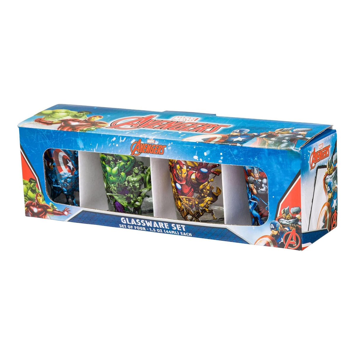 Marvel Avengers 2-Ounce Mini Shot Glasses | Set of 4