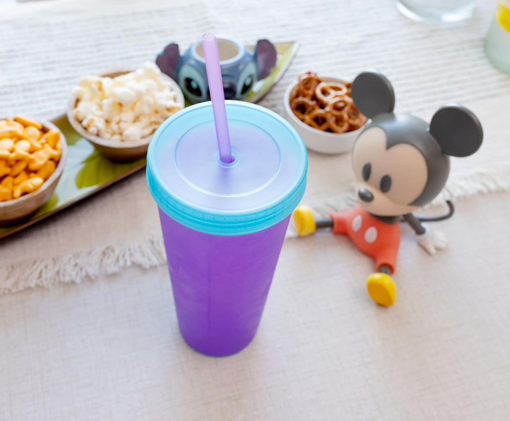Disney 100 Mickey Mouse Color-Change Tumbler With Lid and Straw | Holds 20 Ounce