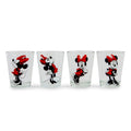 Disney Classic Minnie Mouse 2-Ounce Mini Shot Glasses | Set of 4