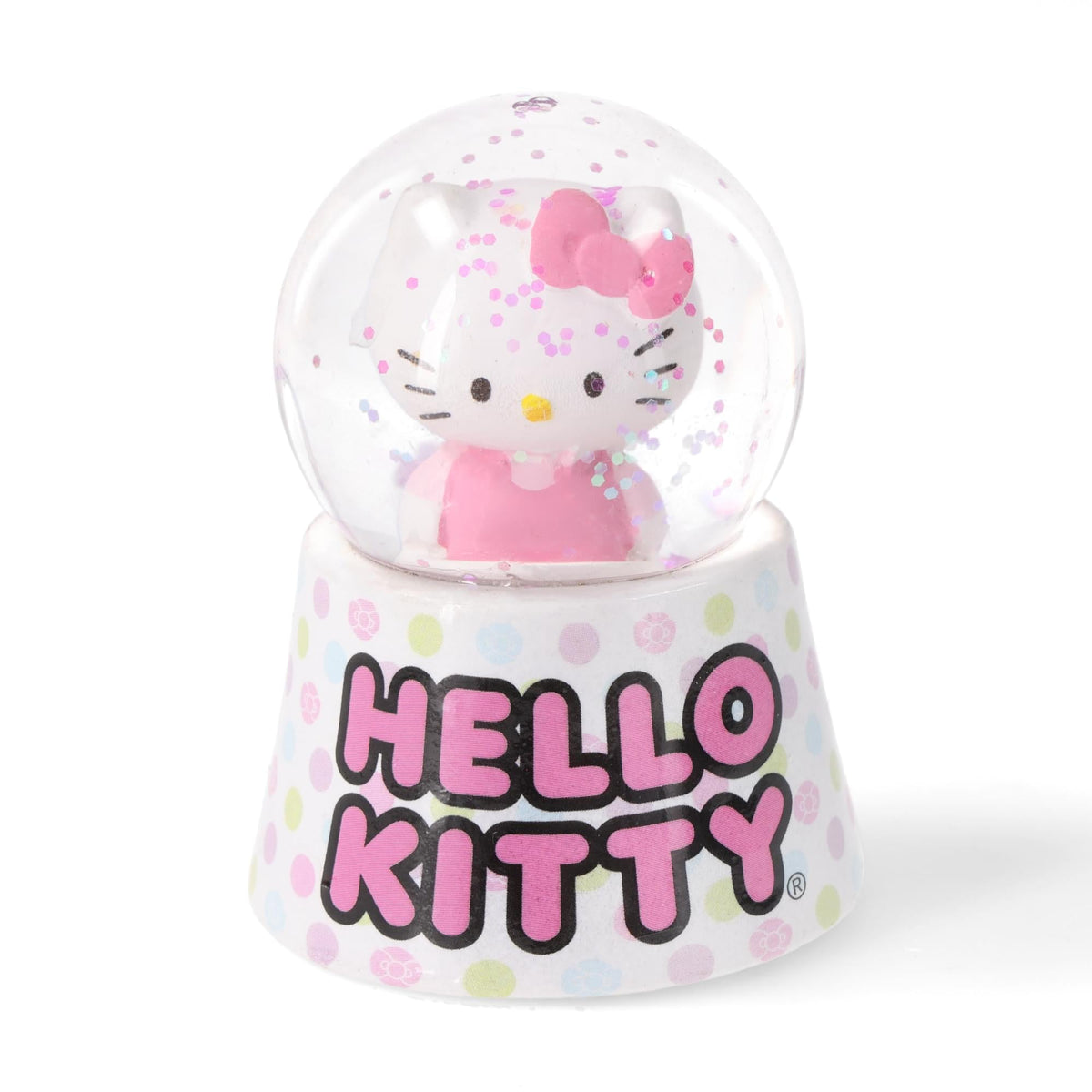 Sanrio Hello Kitty Polka Dots Mini Light-Up Snow Globe | 3 Inches Tall