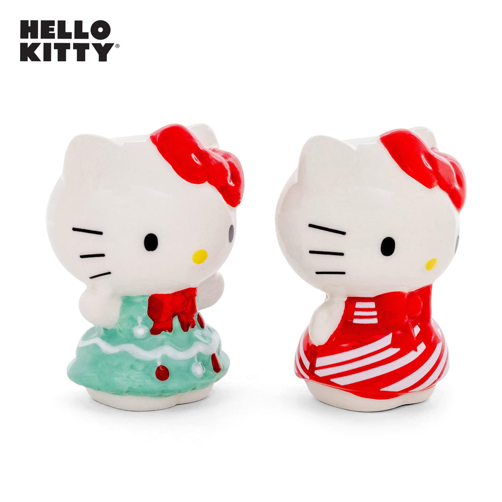 Sanrio Hello Kitty Holiday Dresses Ceramic Salt and Pepper Shaker Set