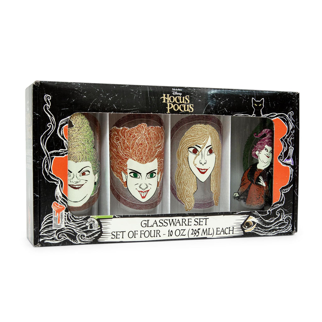 Disney Hocus Pocus Sanderson Sisters 10-Ounce Tumbler Glasses | Set of 4