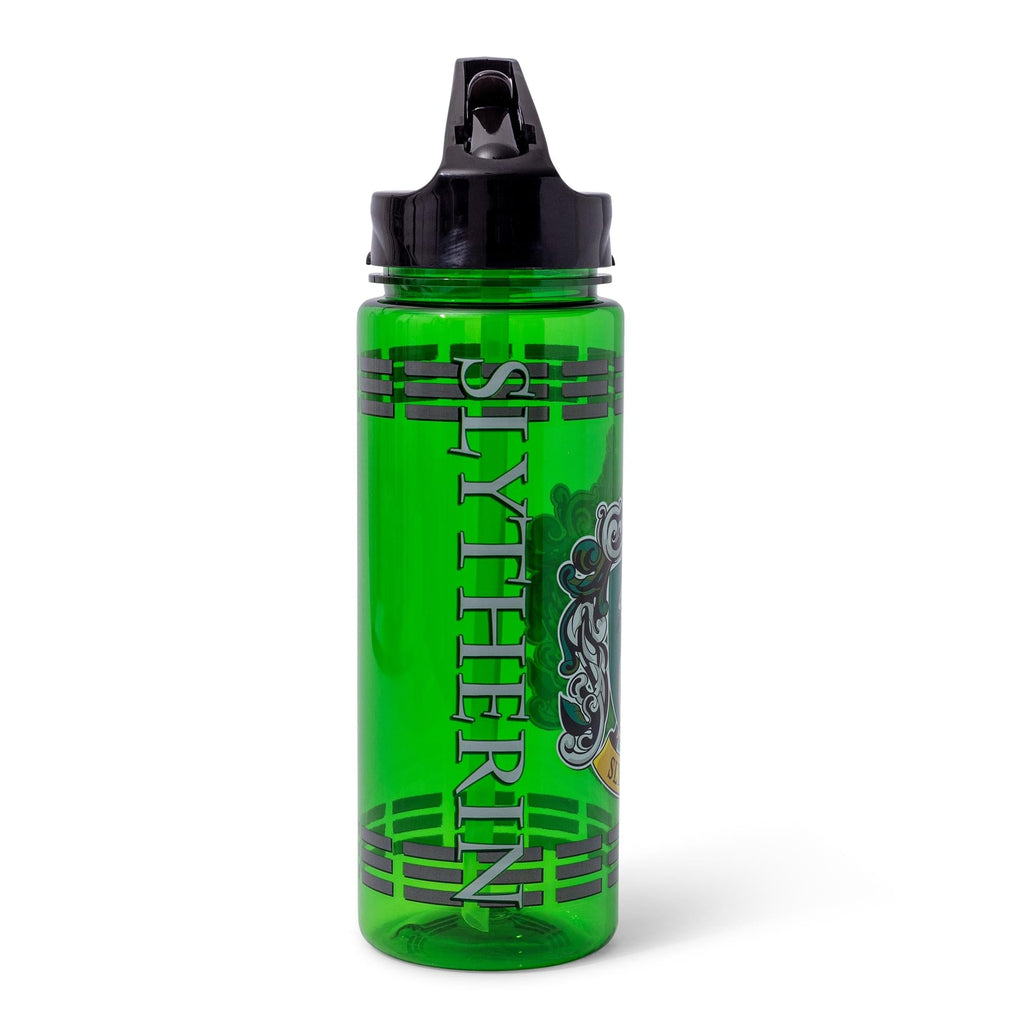 Harry Potter Slytherin Crest Water Bottle With Handle Lid | Holds 20 Ounces