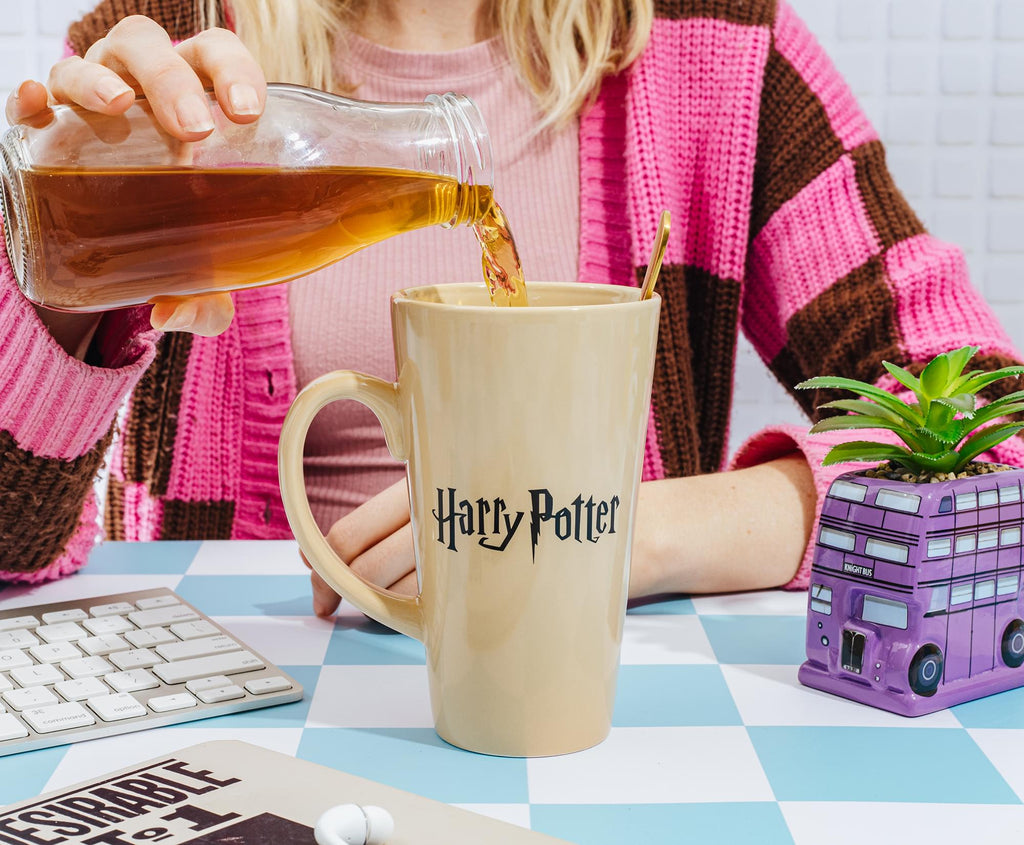 Harry Potter "Let The Match Begin" Ceramic Latte Mug | Holds 16 Ounces