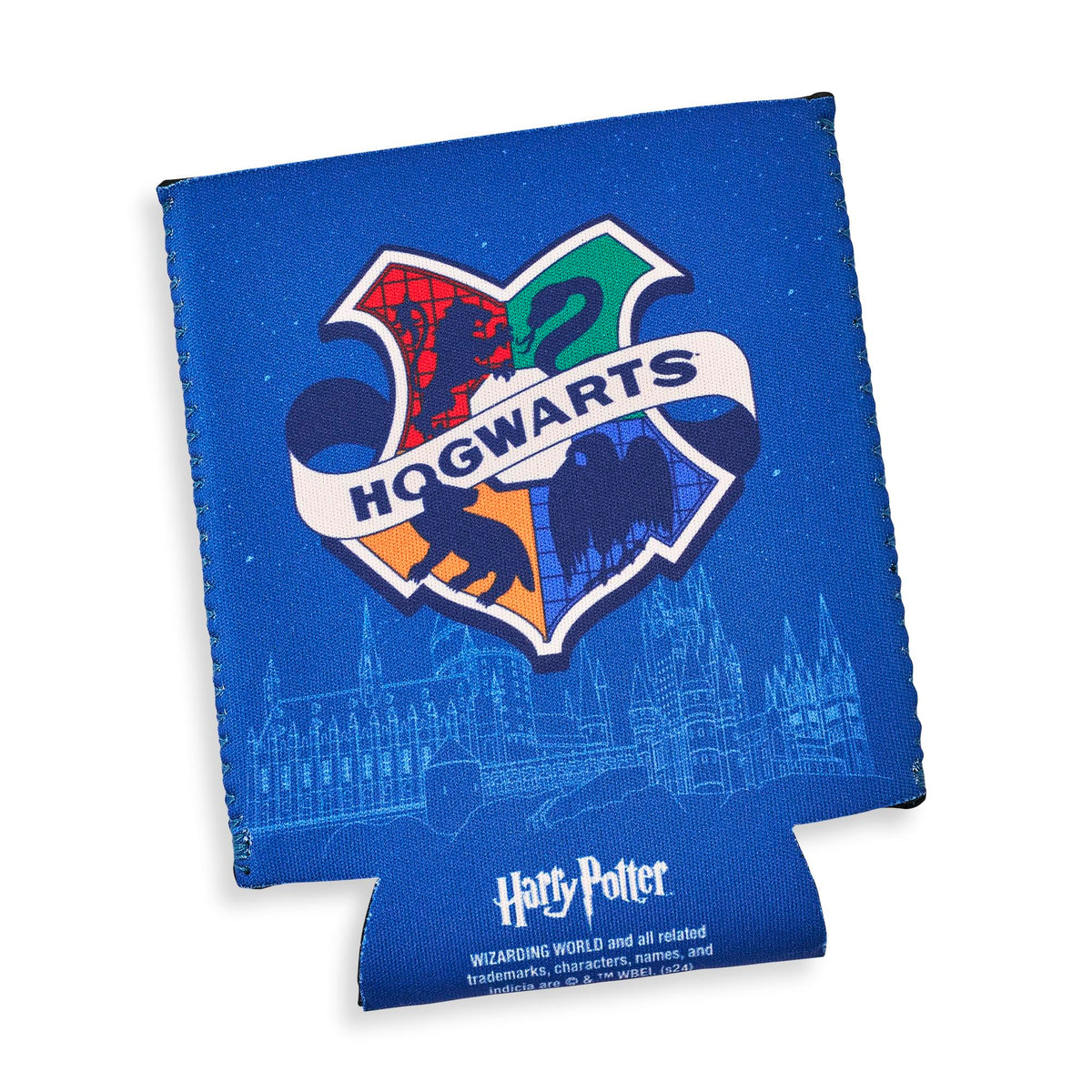 Harry Potter Hogwarts Crest Neoprene Can Hugger | 4 x 4 Inches
