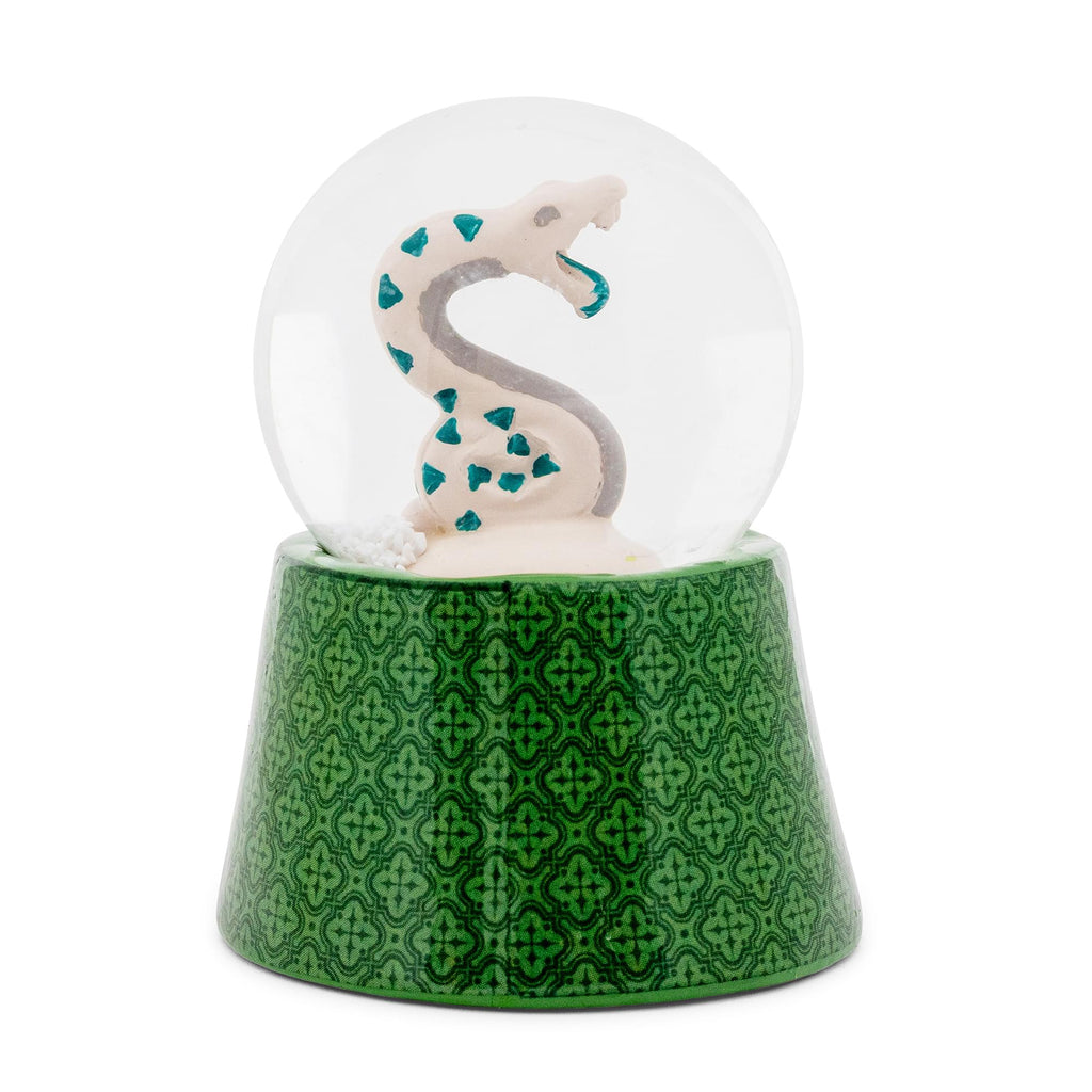 Harry Potter House Slytherin Snake Mini Light-Up Snow Globe | 3 Inches Tall