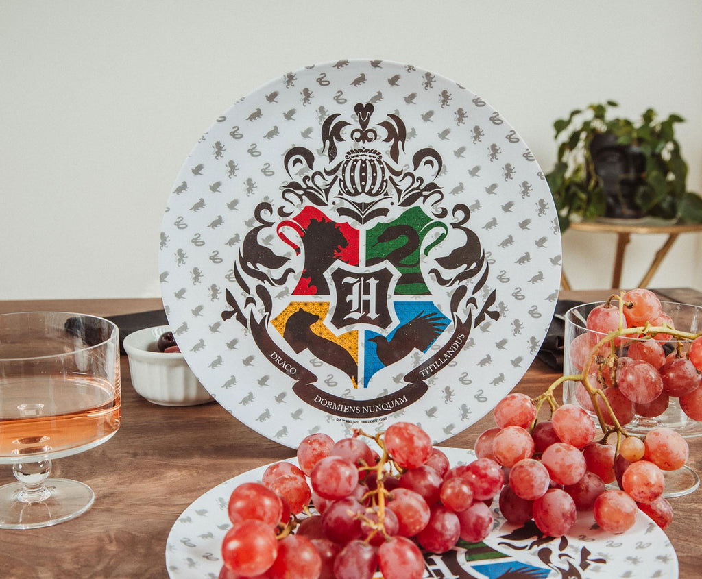Harry Potter Hogwarts Crest 10-Inch Melamine Dinner Plates | Set of 4