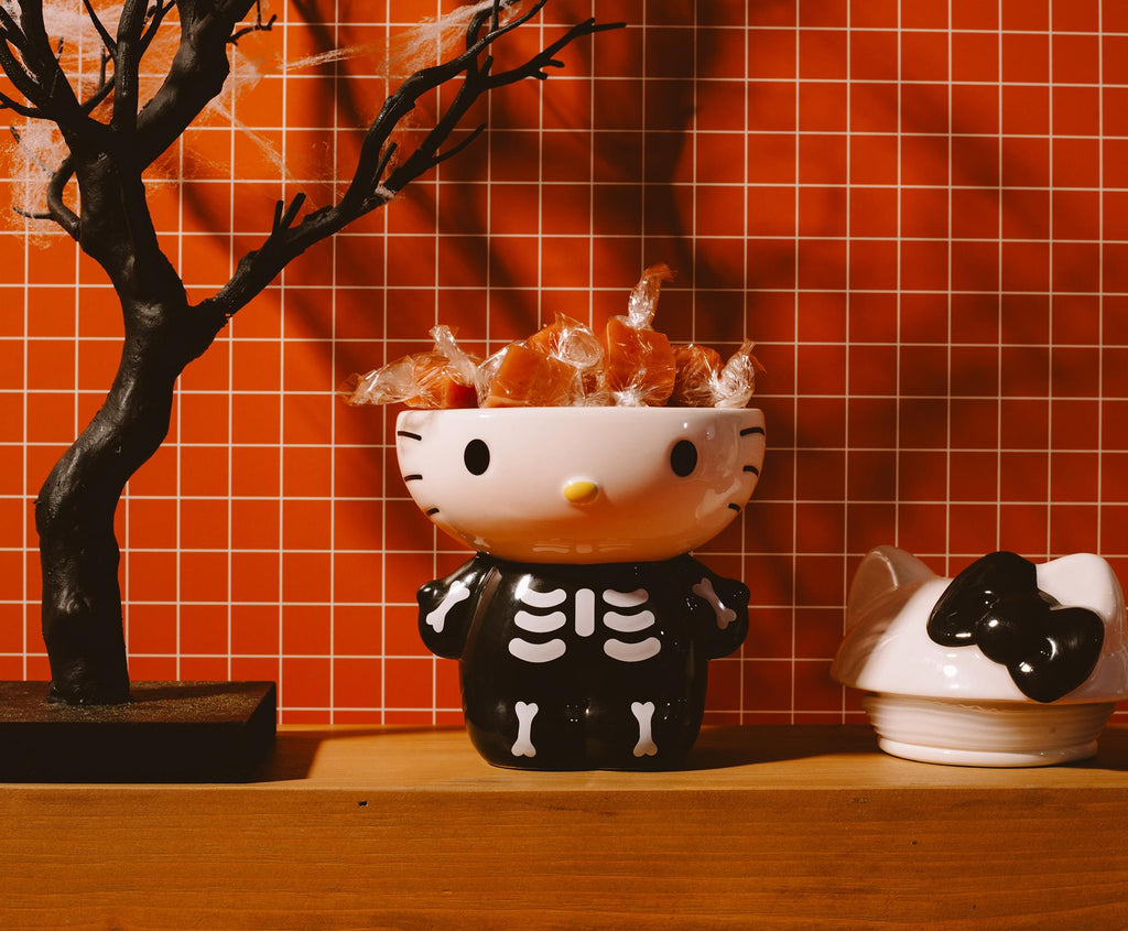 Sanrio Hello Kitty Skeleton 6-Inch Ceramic Snack Jar