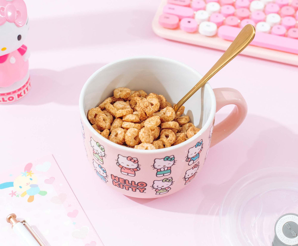 Sanrio Hello Kitty Expressions Ceramic Soup Mug | Holds 24 Ounces