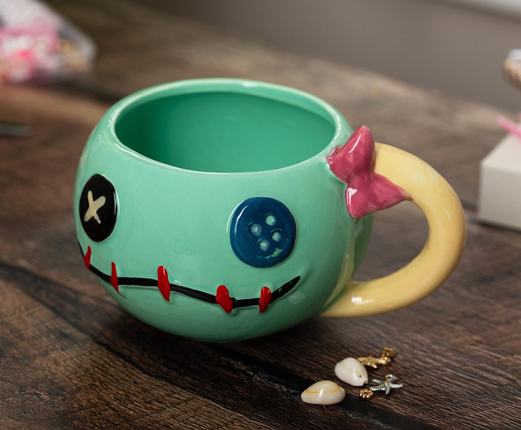 Disney Lilo & Stitch Scrump 3D Sculpted Ceramic Mug | Holds 21 Ounces