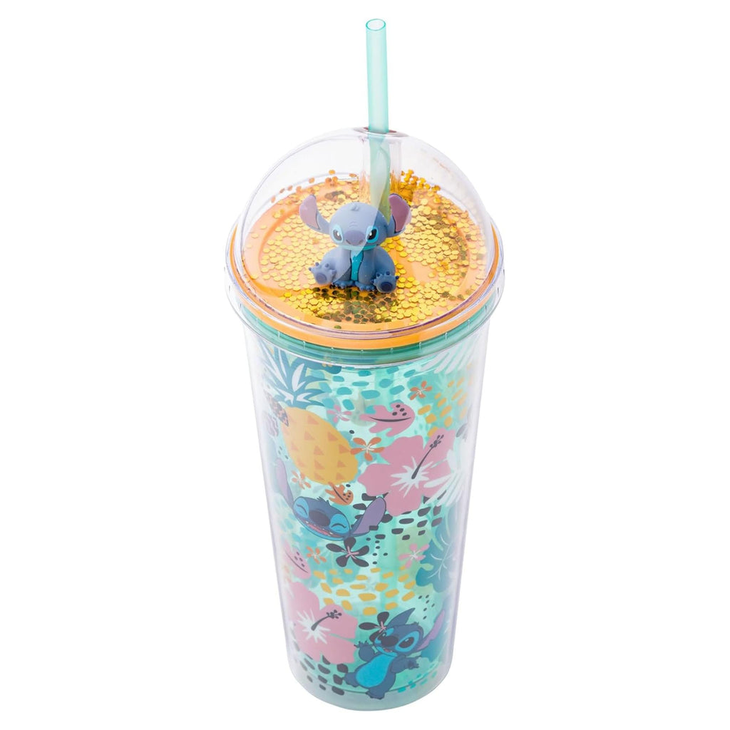 Disney Lilo & Stitch Aloha 24oz Dome Top Travel Tumbler With Straw