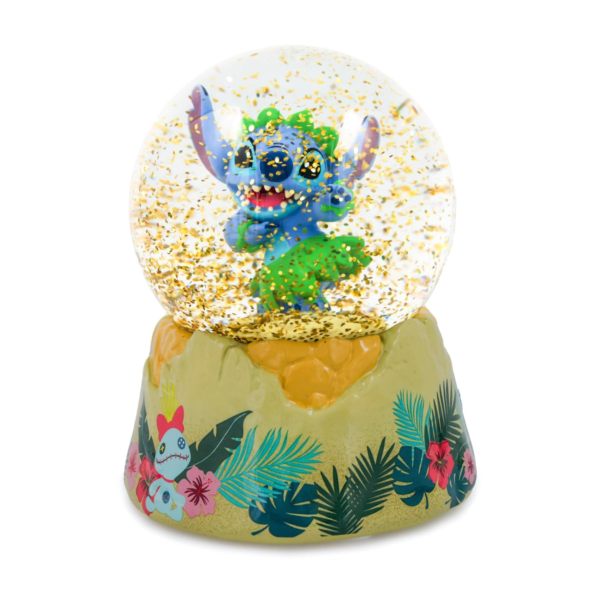 Disney Lilo & Stitch Hula Dancing Snow Globe | 6 Inches Tall