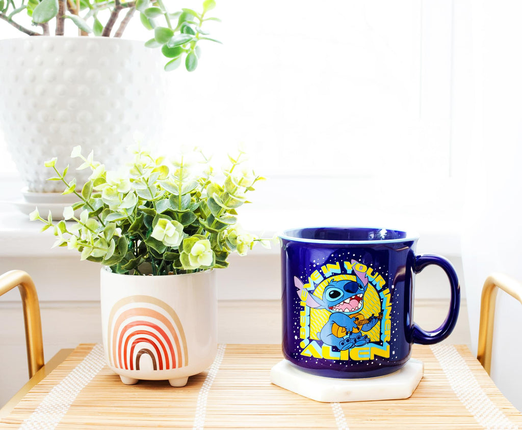 Disney Lilo & Stitch "Believe In Your Inner Alien" Camper Mug | Holds 20 Ounces