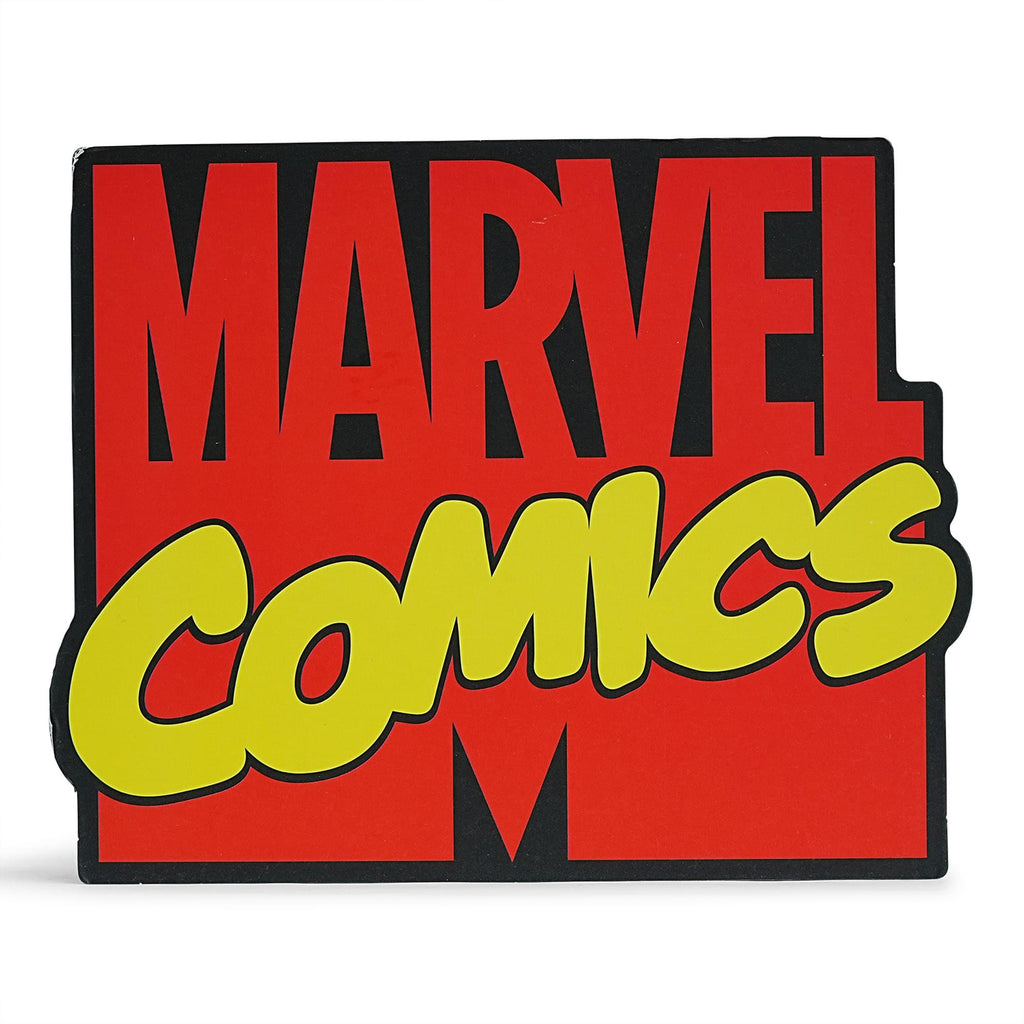 Marvel Comics Logo Die-Cut Wooden Wall Art Sign | 7 x 8 Inches