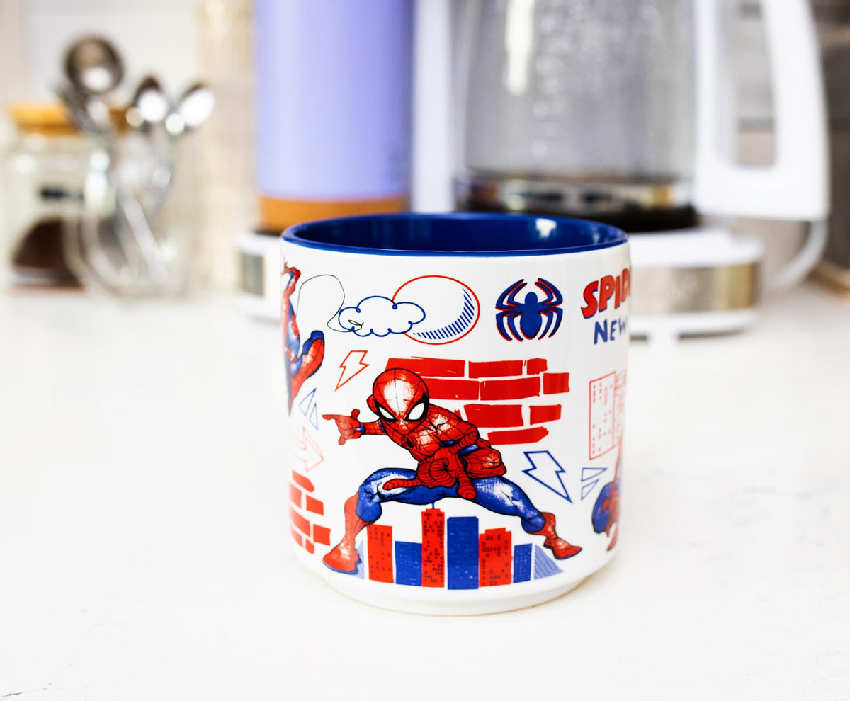 Marvel Spider-Man New York City Ceramic Mug | Holds 13 Ounces