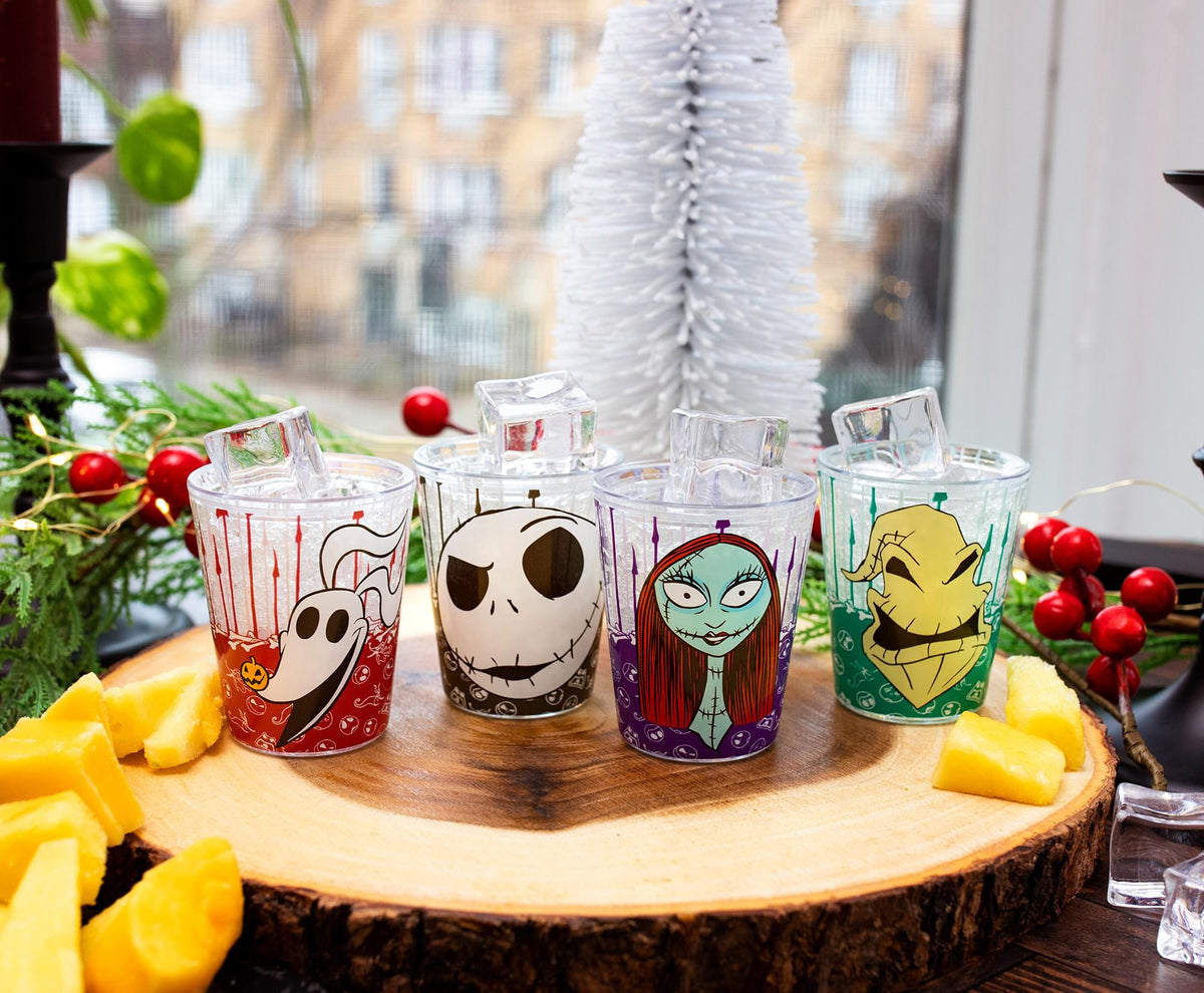 Disney Nightmare Before Christmas Faces 1.5-Ounce Freeze Gel Mini Cups | Set of 4