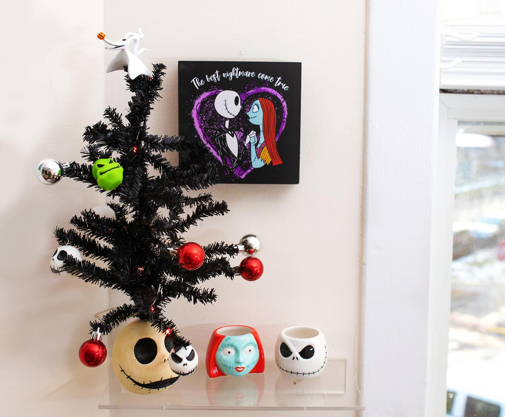 Disney The Nightmare Before Christmas Jack & Sally Box Wall Sign | 6 x 6 Inches