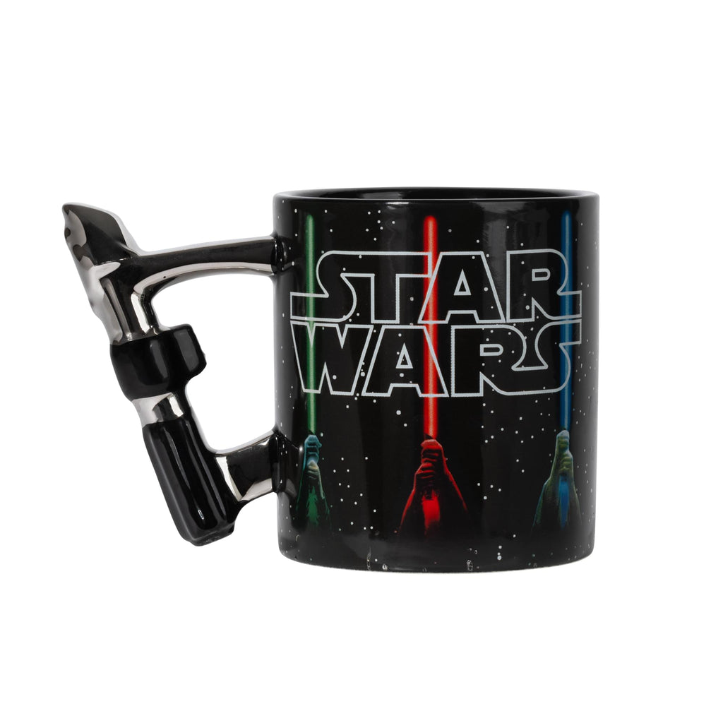 Star Wars Lightsabers Ceramic Mug With Sculpted Handle | Holds 20 Ounces