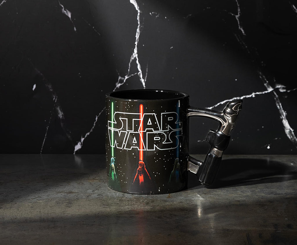 Star Wars Lightsabers Ceramic Mug With Sculpted Handle | Holds 20 Ounces