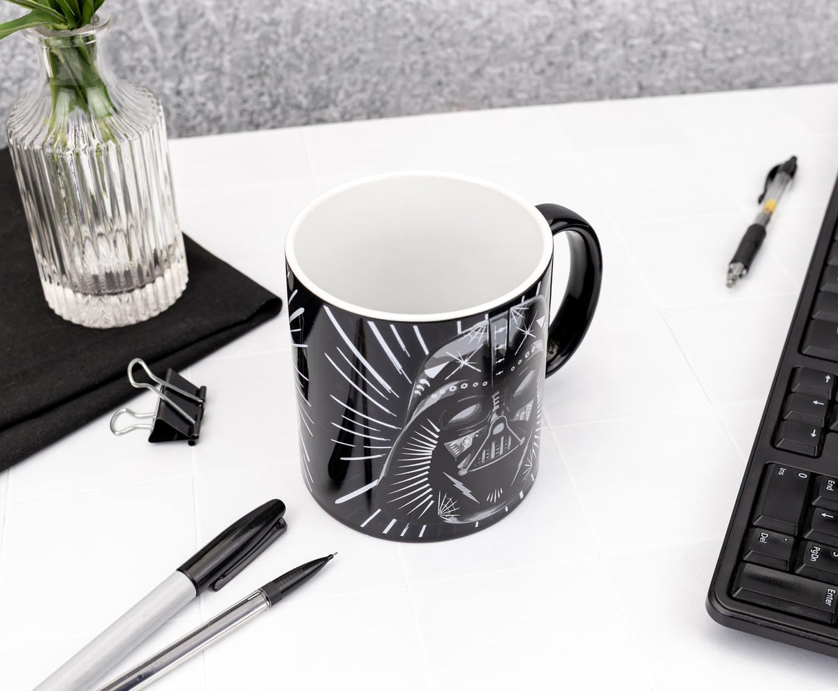 Star Wars Darth Vader and Stormtrooper Decorative Masks 20-Ounce Ceramic Mug
