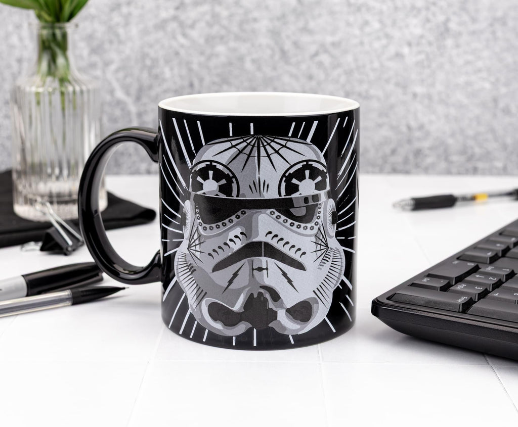 Star Wars Darth Vader and Stormtrooper Decorative Masks 20-Ounce Ceramic Mug