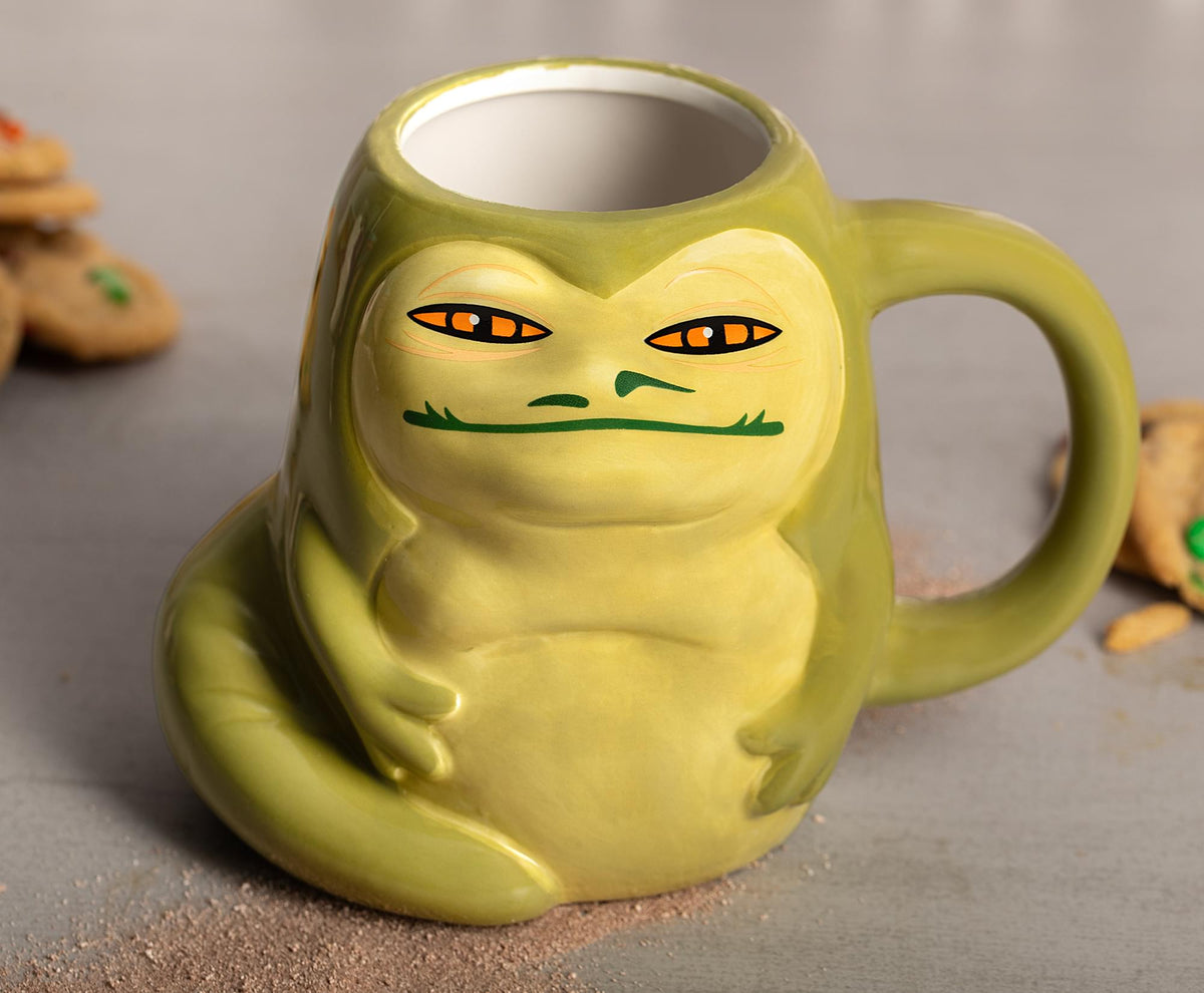 Star Wars Jabba The Hutt 3D Sculpted Ceramic Mug | Holds 20 Ounces