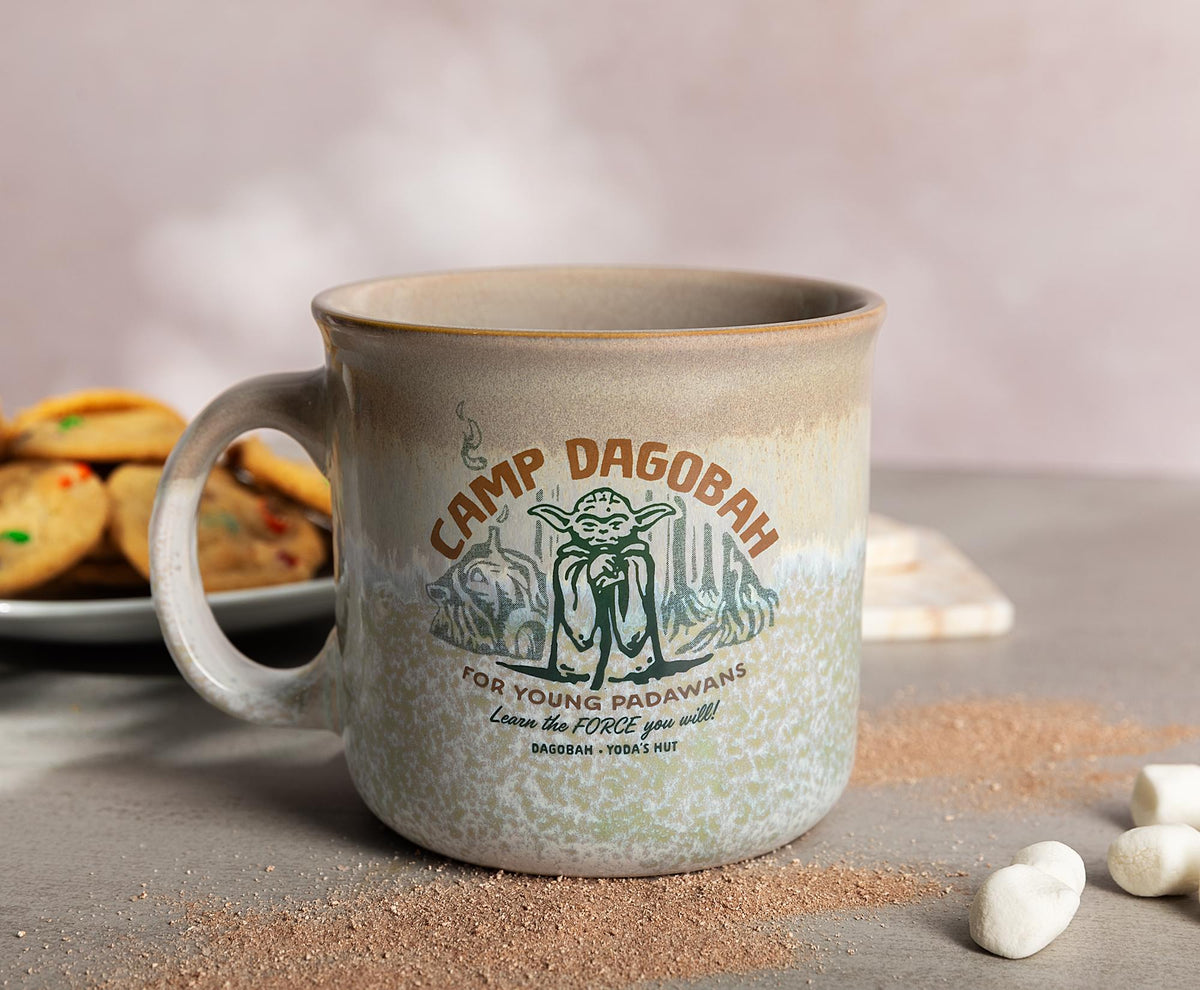 Star Wars Yoda "Camp Dagobah" 20-Ounce Reactive Glaze Ceramic Camper Mug