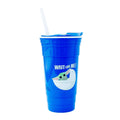 Star Wars Grogu "Wait for Me" 32 Ounce Plastic Tumbler with Lid and Straw