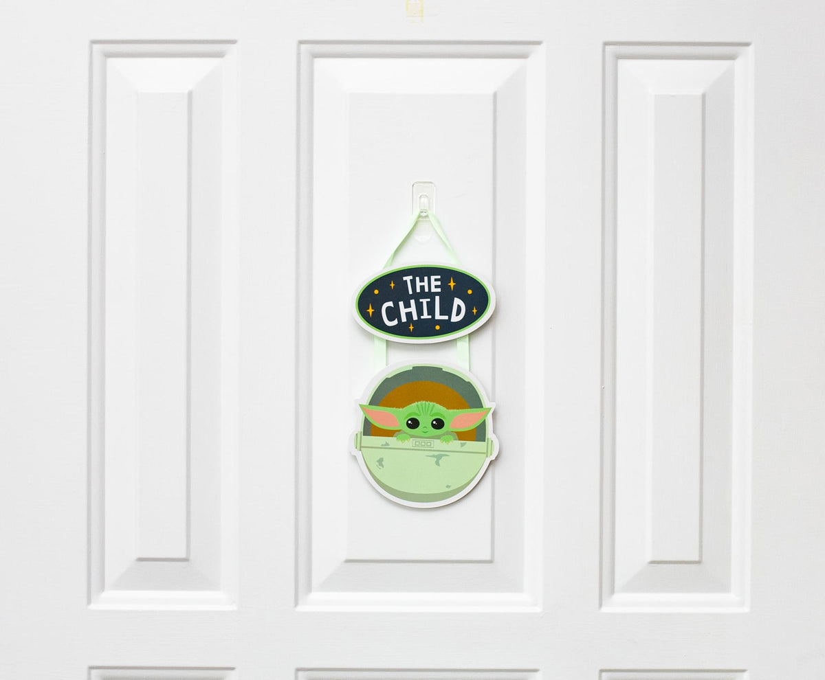 Star Wars: The Mandalorian The Child Hanging Sign Wall Art | 5 x 10 Inches