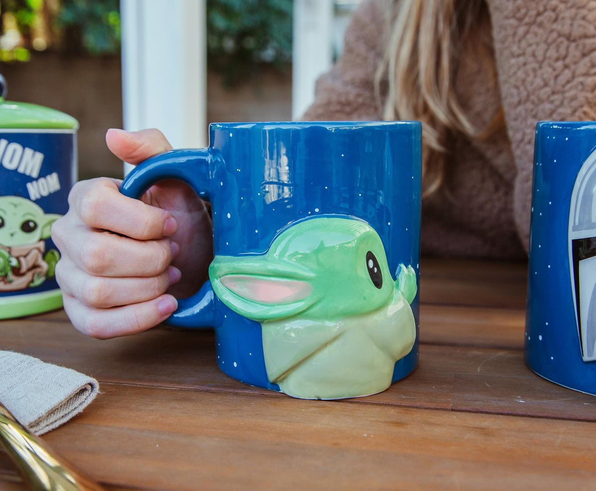 Star Wars: The Mandalorian And Grogu Sculpted Ceramic Mugs | Set of 2