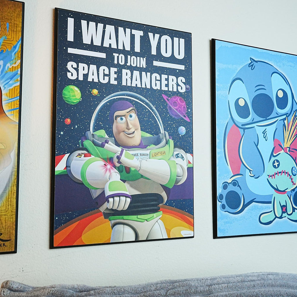 Disney Toy Story Buzz Lightyear 13 x 19 Inch Hanging Wood Wall Art