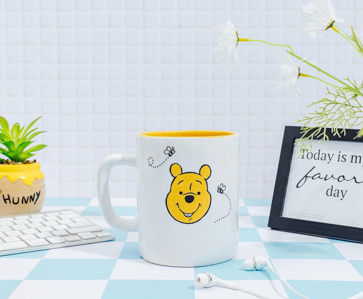 Disney Winnie the Pooh Ceramic Pottery Mug | Holds 25 Ounces