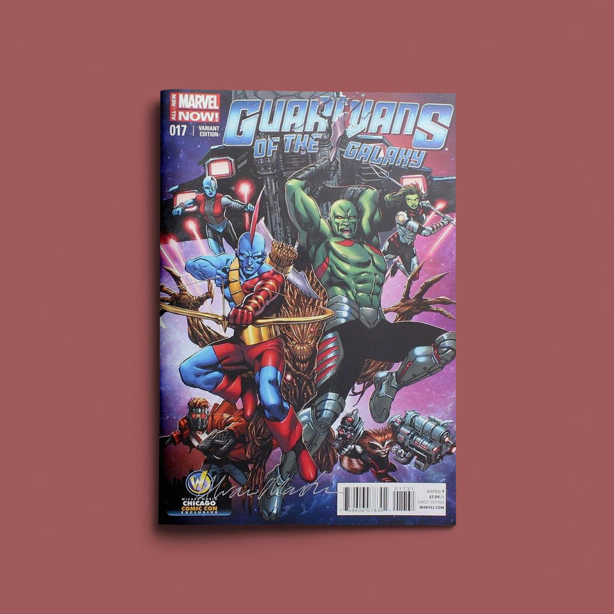 Marvel Comics Guardians of the Galaxy #17 | WW Chicago Color Cover | AUTOGRAPHED - Alvaro Martinez