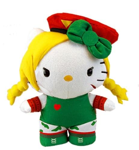 Street Fighter X Sanrio Cammy Hello Kitty Large 10" Plush