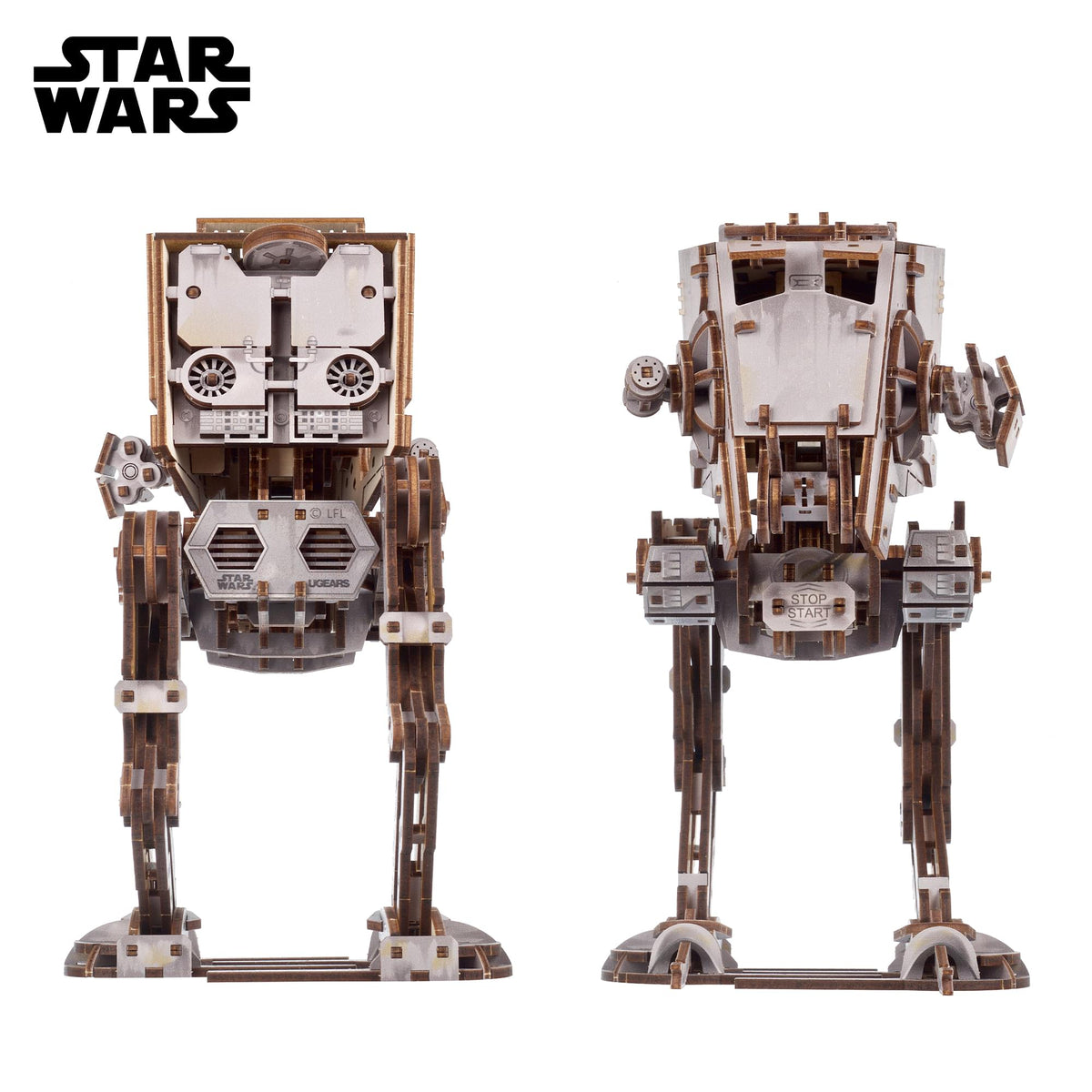 Star Wars AT-ST Walker 3D Wooden Puzzle Mechanical Model Kit