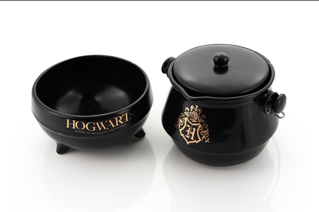 Harry Potter Tea-For-One Cauldron Teapot And Cup Set | Featuring Hogwarts Crest