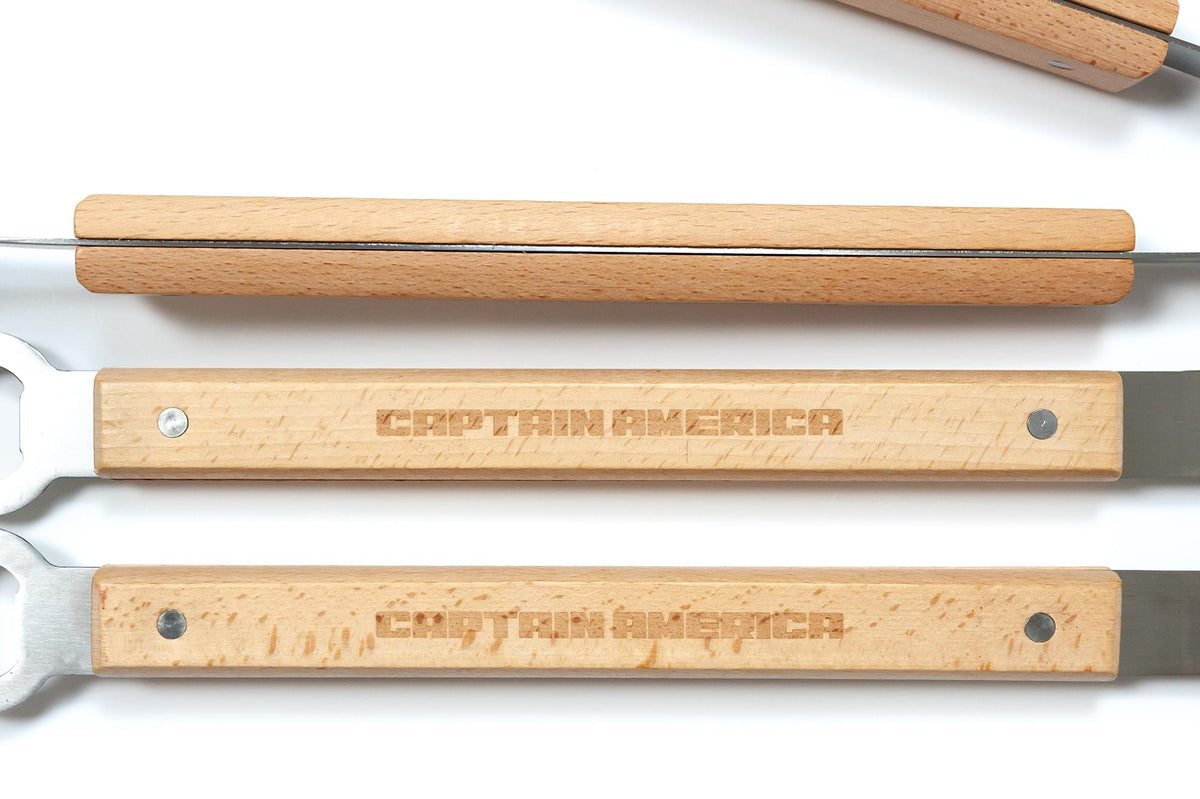 Marvel’s Captain America 3-Piece Outdoor BBQ Grill Utensil Set