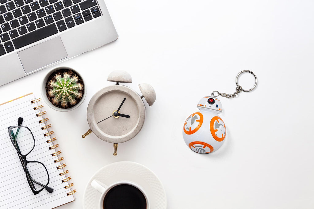 Official Star Wars Keychain with LED Lights and Sounds - BB-8