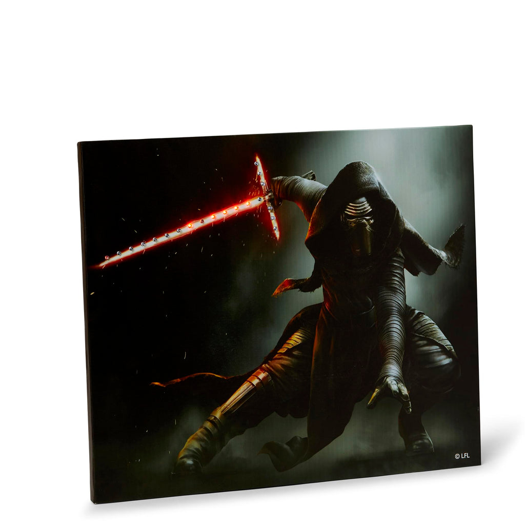 Star Wars Illuminated Canvas Art - 23.9”x19.9” - Kylo Ren