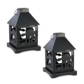Star Wars Black Stamped Lantern | Imperial AT-AT | 12 Inches | Set of 2