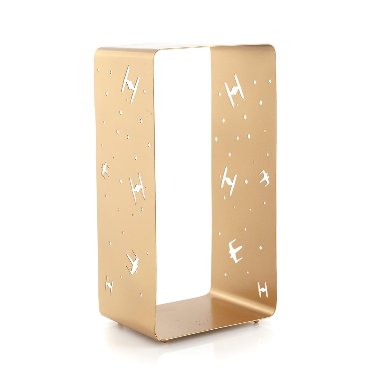 Star Wars Gold Stamped Lantern | X-Wing & TIE Fighter Battle | 11.5 Inches Tall