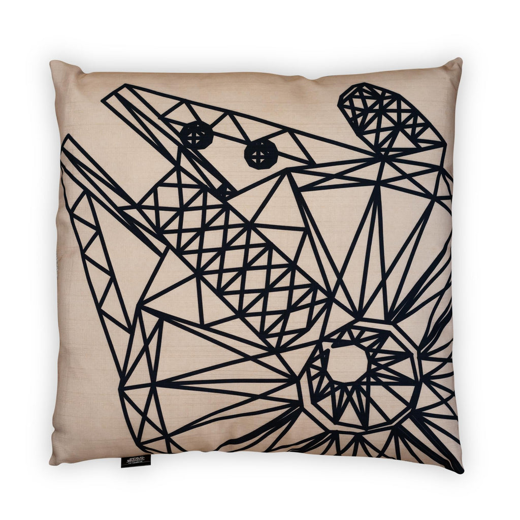 Star Wars Large Throw Pillow | Millennium Falcon Pattern | 25 x 25 Inches