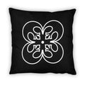Star Wars Black Throw Pillow | White Rebel Insignia Pattern | 18 x 18 Inches