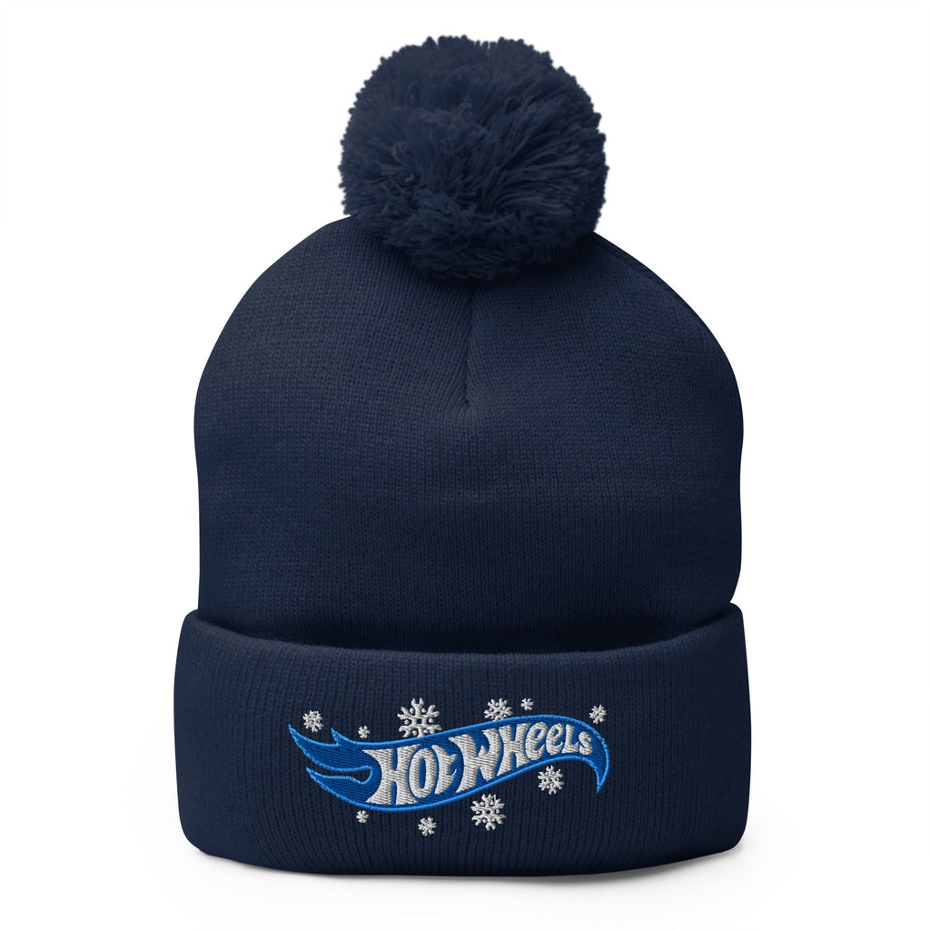 Hot Wheels Snowflake Gears Logo Navy Beanie